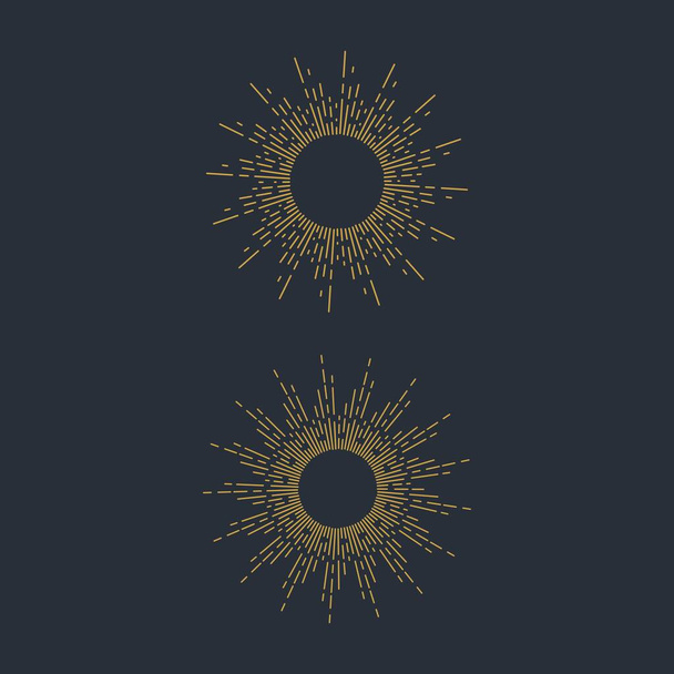 sunburst Symbol Vektor Illustration Design-Vorlage - Vektor, Bild