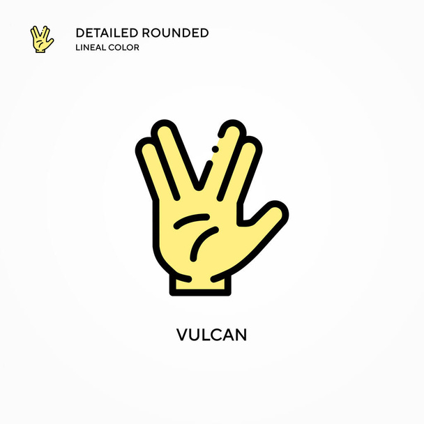 Vulcan vector icon. Modern vector illustration concepts. Easy to edit and customize. - Vector, Image