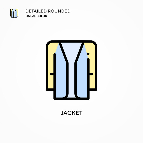 Jacket vector icon. Modern vector illustration concepts. Easy to edit and customize. - Vector, Image