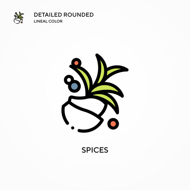 Spices vector icon. Modern vector illustration concepts. Easy to edit and customize. - Vector, Image