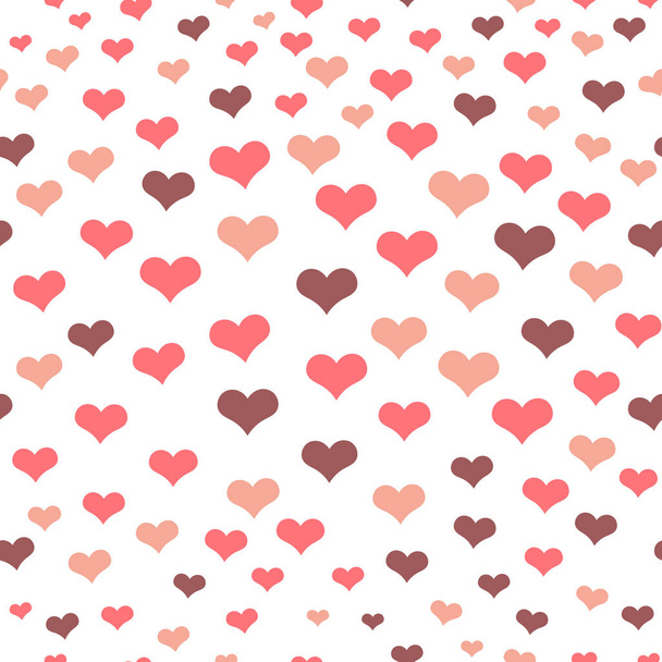 Illustratie van een naadloos hartpatroon. Vector voor papieren omslag, stofomslag, posters, social media - Vector, afbeelding