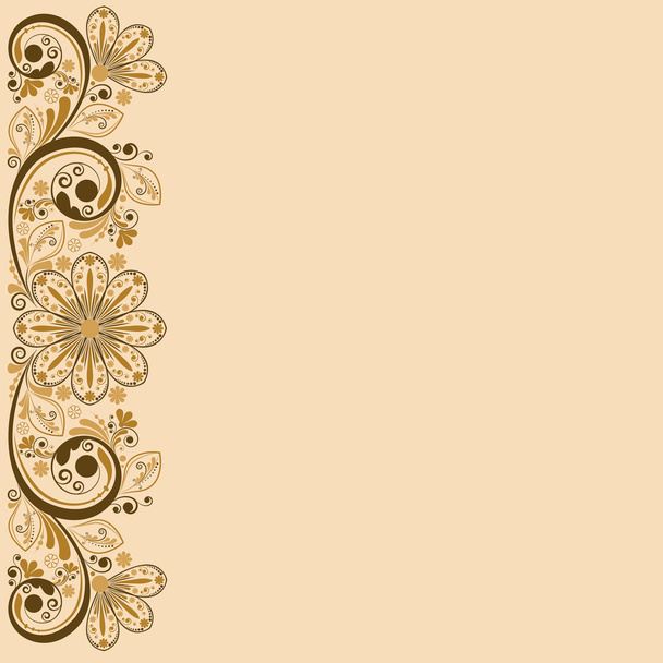 Vector vintage floral background - Vector, Imagen