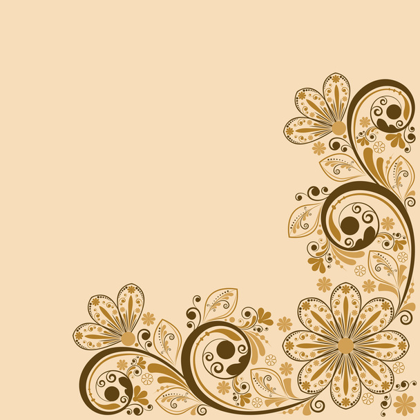 Vector vintage floral background - Вектор,изображение