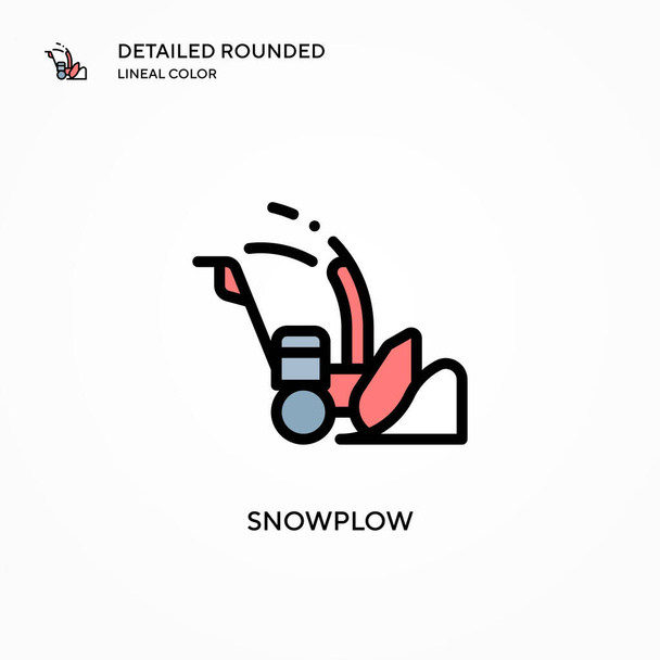 Snowplow vector icon. Modern vector illustration concepts. Easy to edit and customize. - Vector, Image