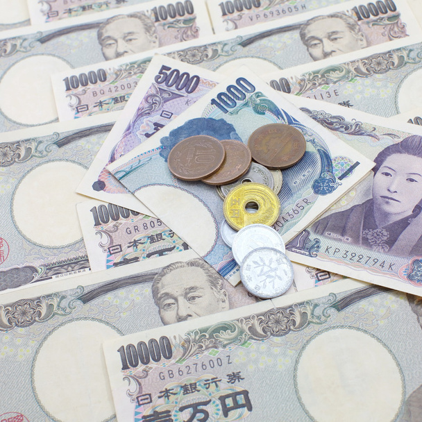 Japanse yen notities. - Foto, afbeelding