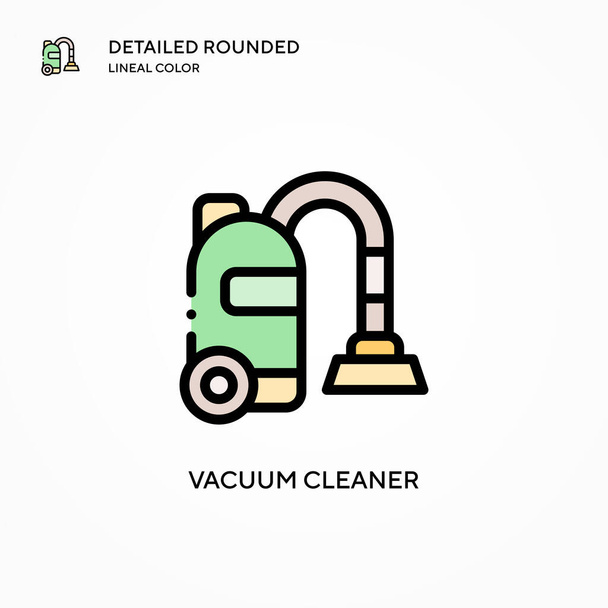 Vacuum cleaner vector icon. Modern vector illustration concepts. Easy to edit and customize. - Vector, Image