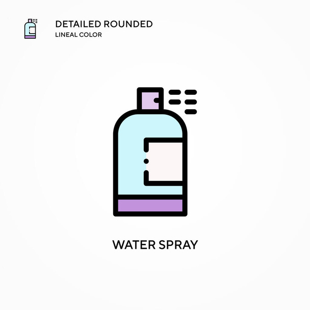 Water spray vector icon. Modern vector illustration concepts. Easy to edit and customize. - Vector, Image