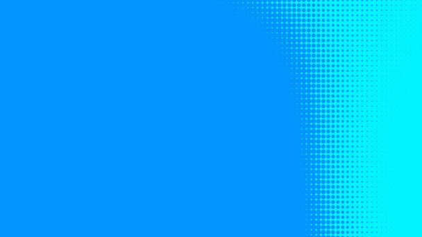 Textura de degradado de patrón de color azul medio tono de puntos con tecnología de fondo digital. Puntos pop art cómics con fondo de verano.  - Foto, Imagen