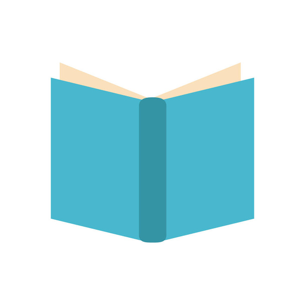open book flat style icon design - Вектор,изображение