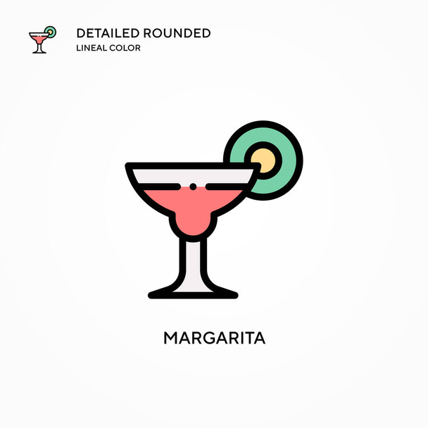 Margarita vector icon. Modern vector illustration concepts. Easy to edit and customize. - Vector, Image