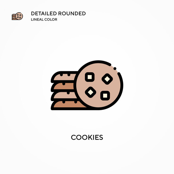 Cookies vector icon. Modern vector illustration concepts. Easy to edit and customize. - Vector, Image