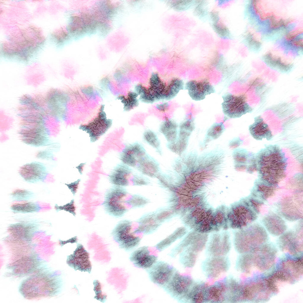 Colorant rose rond. Texture hippie colorée.  - Photo, image