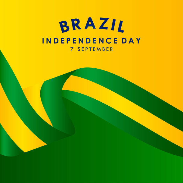 Brazilië Onafhankelijkheidsdag Vector Ontwerp voor Banner Print en Groet Achtergrond - Vector, afbeelding