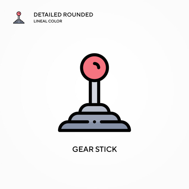 GEAR STICK vector icon. Modern vector illustration concepts. Easy to edit and customize. - Vector, Image