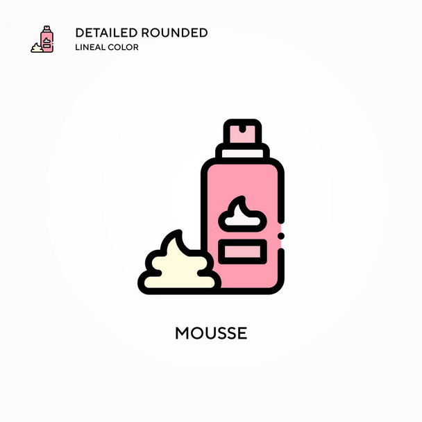 Mousse vector icon. Modern vector illustration concepts. Easy to edit and customize. - Vector, Image