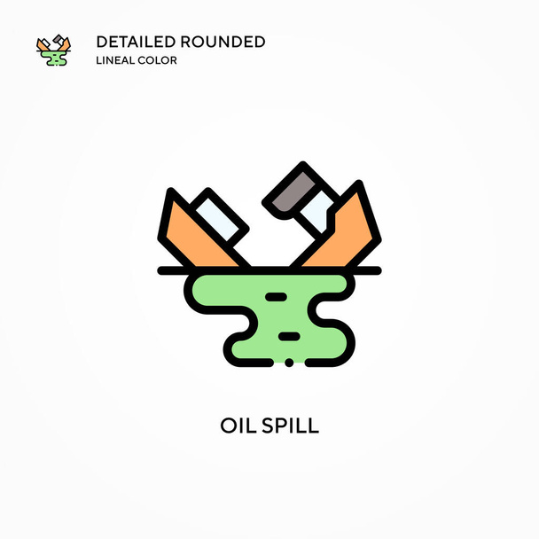 Oil spill vector icon. Modern vector illustration concepts. Easy to edit and customize. - Vector, Image