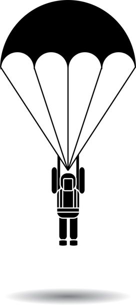printparachute atlama - Vektör, Görsel