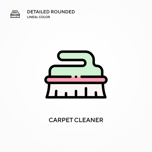 Icona vettore pulitore tappeti. Concetti moderni di illustrazione vettoriale. Facile da modificare e personalizzare. - Vettoriali, immagini