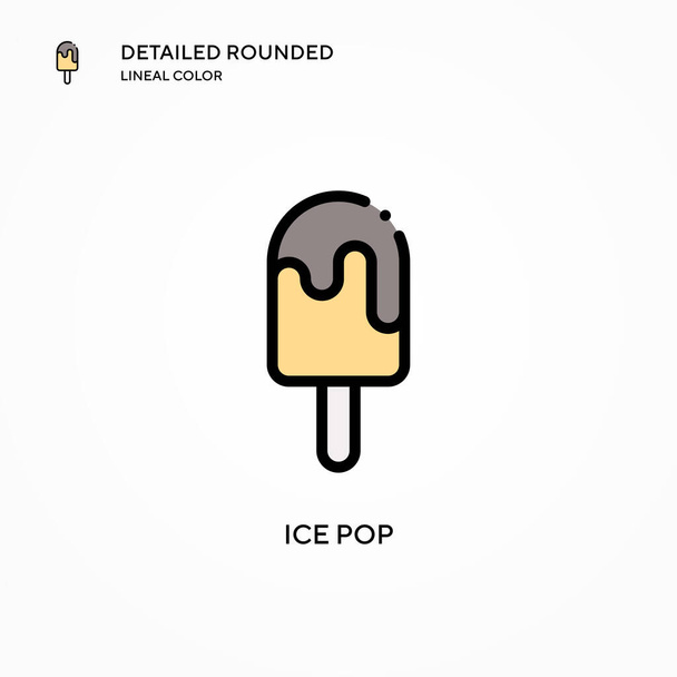 Ice pop vector icon. Modern vector illustration concepts. Easy to edit and customize. - Vector, Image