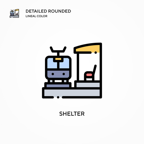 Shelter vector icon. Modern vector illustration concepts. Easy to edit and customize. - Vector, Image