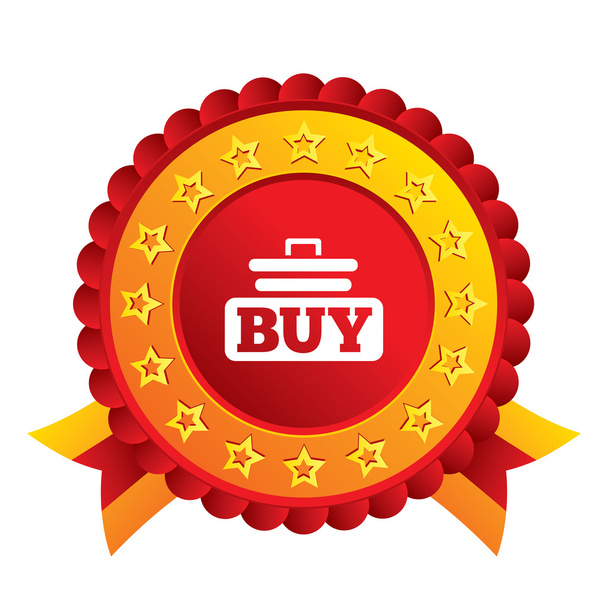 Buy sign icon. Online buying cart button. - Wektor, obraz