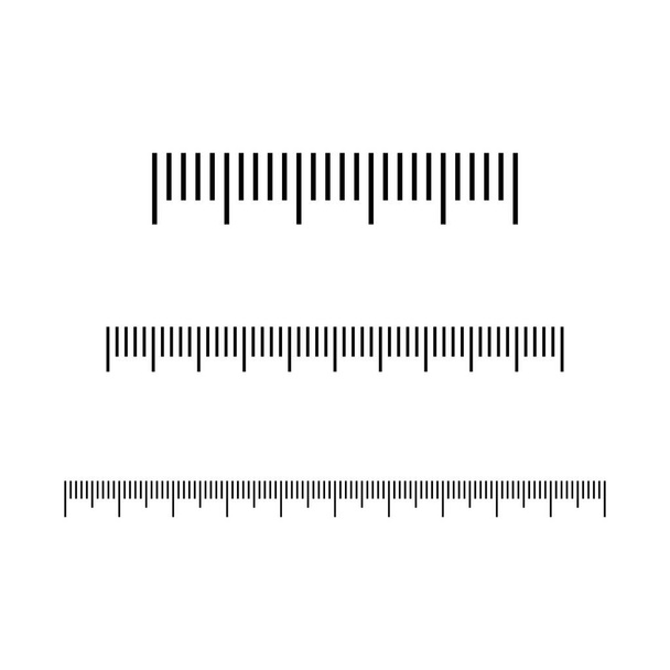 Measuring scale, markup for rulers. Vector illustration. - Vector, Image