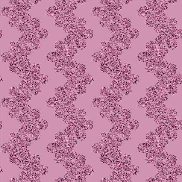 Безшовний квітковий візерунок в рожевому кольорі
 - Вектор, зображення
