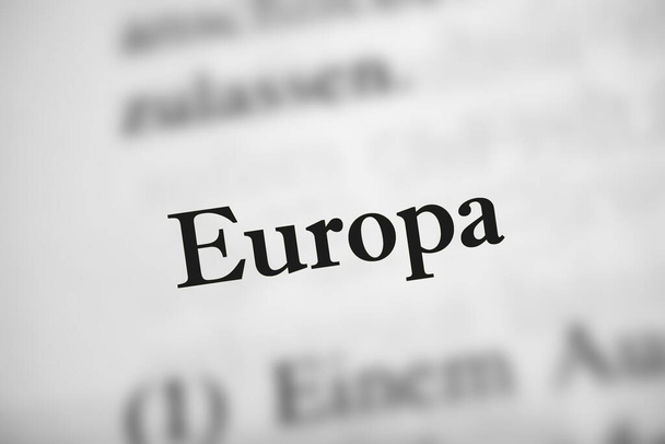 Europa is the german word of Europe - Photo, image