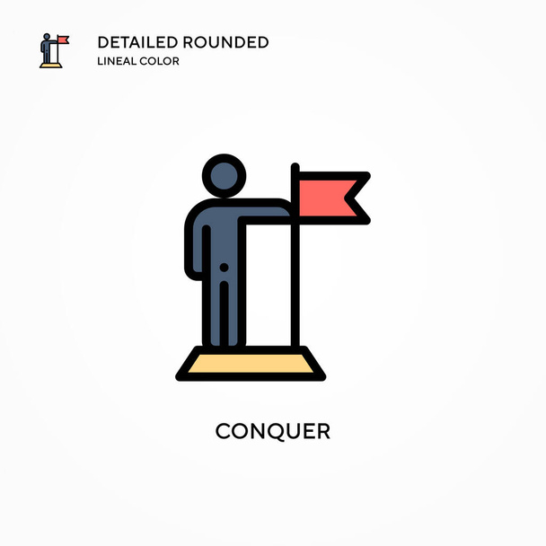 Conquer vector icon. Modern vector illustration concepts. Easy to edit and customize. - Vector, Image