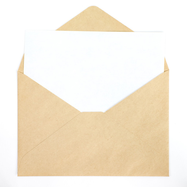 Open envelope with paper - Photo, Image