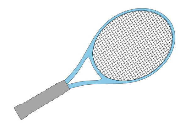 テニス ラケットの漫画のイメージ - 写真・画像