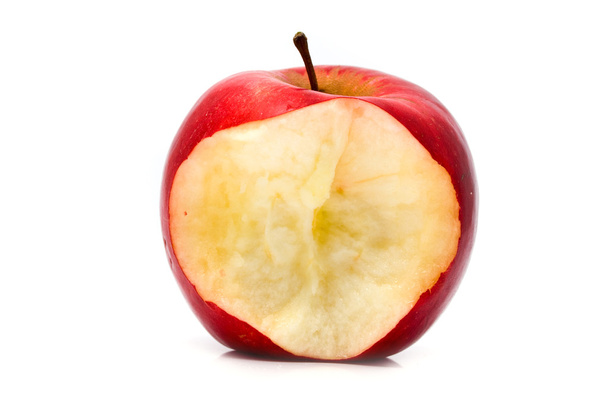 bitten red apple - Foto, Imagen
