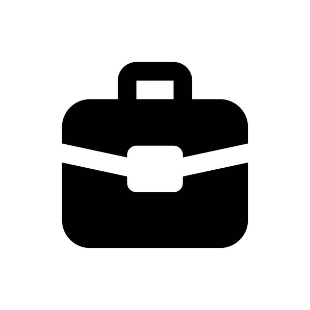 Office Bag Icon Vector Illustration in Glyph Style for Any Purpose - Vector, Image