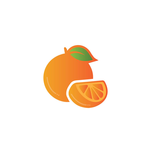 Conception de logo orange Conception d'illustration d'icône vectorielle - Vecteur, image