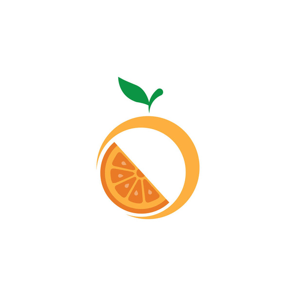 Oranje logo ontwerp Vector pictogram illustratie ontwerp - Vector, afbeelding