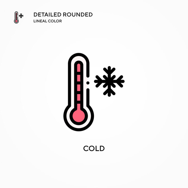 Cold vector icon. Modern vector illustration concepts. Easy to edit and customize. - Vector, Image