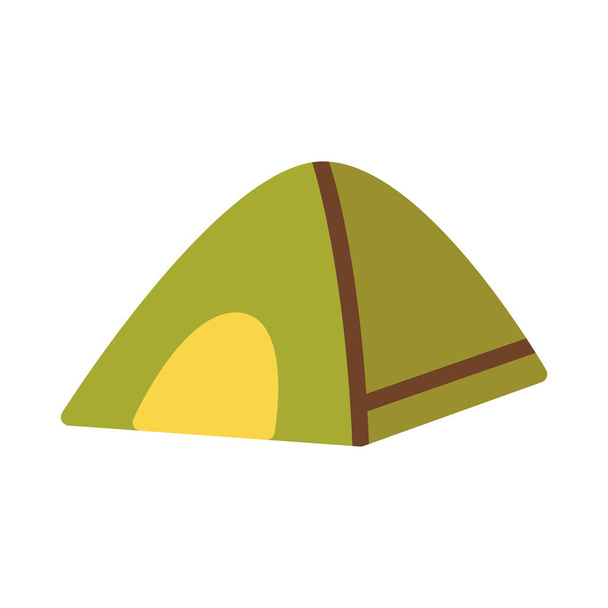 Illustrazione vettoriale dell'icona della tenda in stile piatto per qualsiasi scopo - Vettoriali, immagini