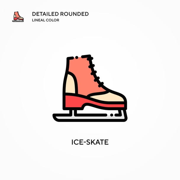 Ice-skate vector icon. Modern vector illustration concepts. Easy to edit and customize. - Vector, Image