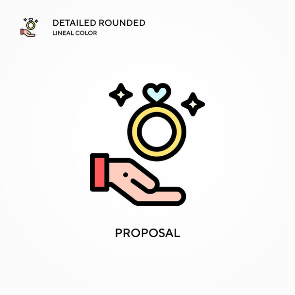 Proposal vector icon. Modern vector illustration concepts. Easy to edit and customize. - Vector, Image
