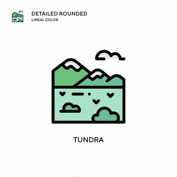 Tundra vector icon. Modern vector illustration concepts. Easy to edit and customize. - Vector, Image