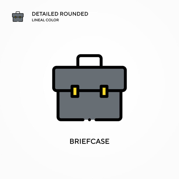 Briefcase vector icon. Modern vector illustration concepts. Easy to edit and customize. - Vector, Image