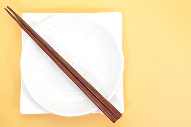 箸とアジアのテーブルの設定 - 写真・画像