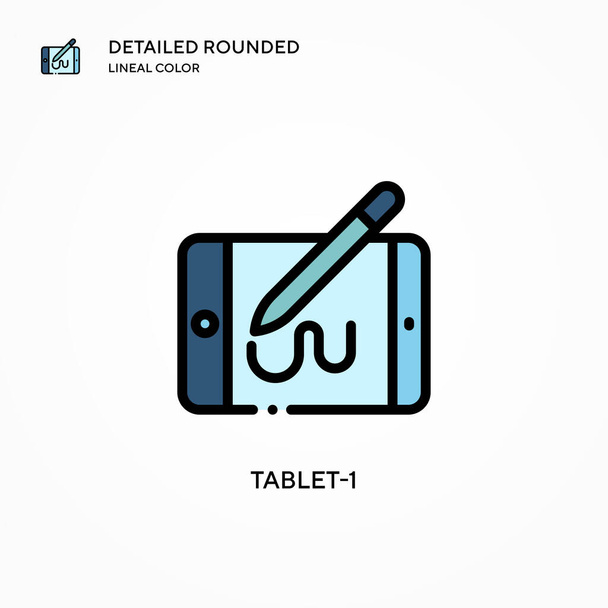 Tablet-1 vector icon. Modern vector illustration concepts. Easy to edit and customize. - Vector, Image