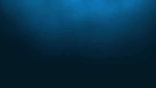 Azul abstracto hermosa luz humo niebla efecto cámara lenta sobre fondo negro. Partículas de polvo. Gráficos de movimiento de imágenes. Representación 3D. 4K vídeo UHD 3840x2160 - Imágenes, Vídeo