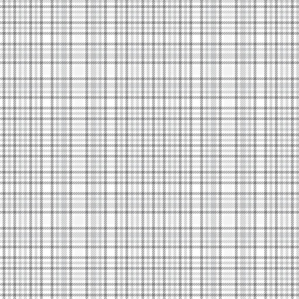 Белый Глен Плед текстурированный бесшовный узор подходит для моды текстиля и графики - Вектор,изображение