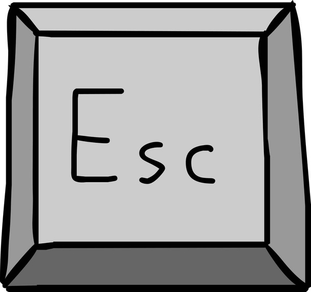 Esc toets op het toetsenbord - Foto, afbeelding