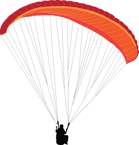 Paragliding - vector - Vector, Image