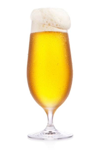 Frosty glas glas bier - Foto, afbeelding