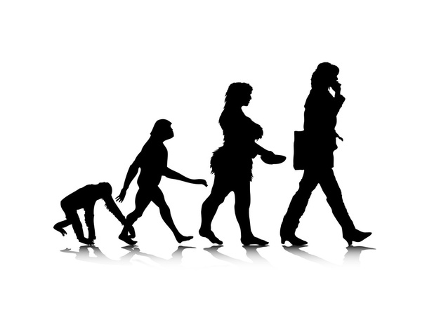 Evolução Humana 7
 - Vetor, Imagem