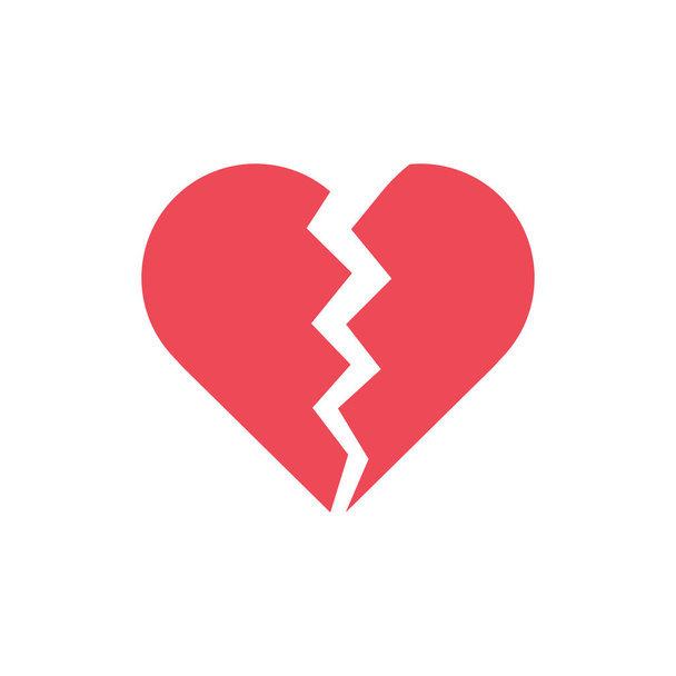 Icona dei social media strazianti. Icona semplice moderna del vettore del simbolo di emoticon di Heartbreak per il Web site o l'applicazione mobile - Vettoriali, immagini